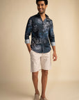 Damask Navy Shirt EOSS