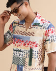 Beige Holiday Cuban Shirt EOSS