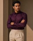 Plum Stretch Premium Shirt