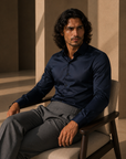 Navy Stretch Premium Shirt