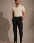 Black Pleated Trouser