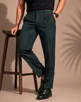 Green Pleated Trouser