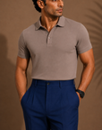 Blue Pleated Trouser