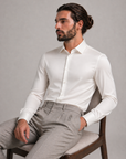 Cream Stretch Premium Shirt