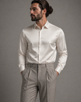 Cream Stretch Premium Shirt
