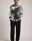 Black Asphalt Print Shirt