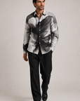 Black Asphalt Print Shirt