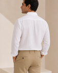 White Linen Casual Shirt