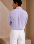Light Purple Linen Casual Shirt