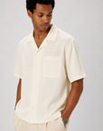 Ivory Holiday Linen Casual Shirt