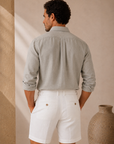 Pumice Khaki Linen Button Down Shirt