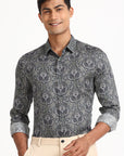 Ornate Floral Geometric Shirt EOSS