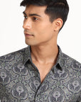 Ornate Floral Geometric Shirt EOSS