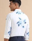 Blue Flower Print Shirt EOSS