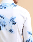Blue Flower Print Shirt EOSS