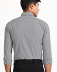 Black Formal Check Shirt EOSS