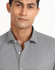 Black Formal Check Shirt EOSS