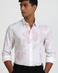 Light Pink Flower Print Shirt EOSS