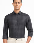 Charcoal Lattice Shirt EOSS