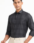 Charcoal Lattice Shirt EOSS