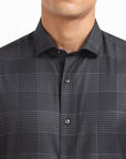 Charcoal Lattice Shirt EOSS