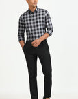Greyscale Grid Shirt