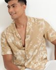 Marx Beige Holiday Shirt EOSS