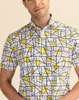 Half Sleeves Geometric Print Shirt EOSS