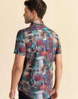 Half Sleeves Multi Print Shirt EOSS