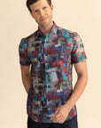 Half Sleeves Multi Print Shirt EOSS