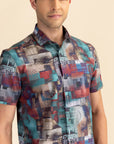 Half Sleeves Multi Print Shirt EOSS
