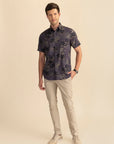 Floral satin shirt EOSS