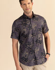 Floral satin shirt EOSS