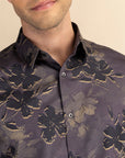 Floral satin shirt EOSS