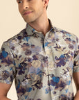 Half Sleeves Floral Print Shirt EOSS