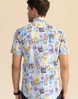 Half Sleeves Stamp Print Shirt EOSS