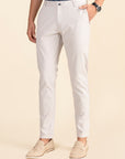 Cream Cotton Stretch Chinos