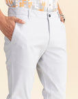 Light Grey Cotton Stretch Chinos EOSS