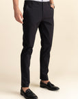 Black Cotton Stretch Chinos EOSS