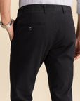Black Cotton Stretch Chinos EOSS