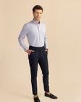 Light Grey Poplin Solid Shirt