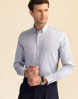 Light Grey Poplin Solid Shirt