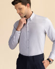 Light Grey Poplin Solid Shirt