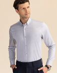 Light Grey Poplin Solid Shirt