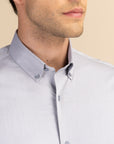 Light Grey Poplin Solid Shirt