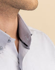 Light Grey Poplin Solid Shirt