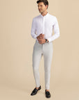 White Poplin Solid Shirt