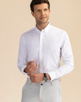 White Poplin Solid Shirt