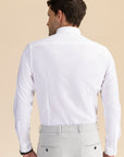 White Poplin Solid Shirt