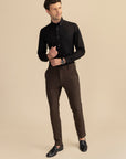 Black Poplin Solid Shirt